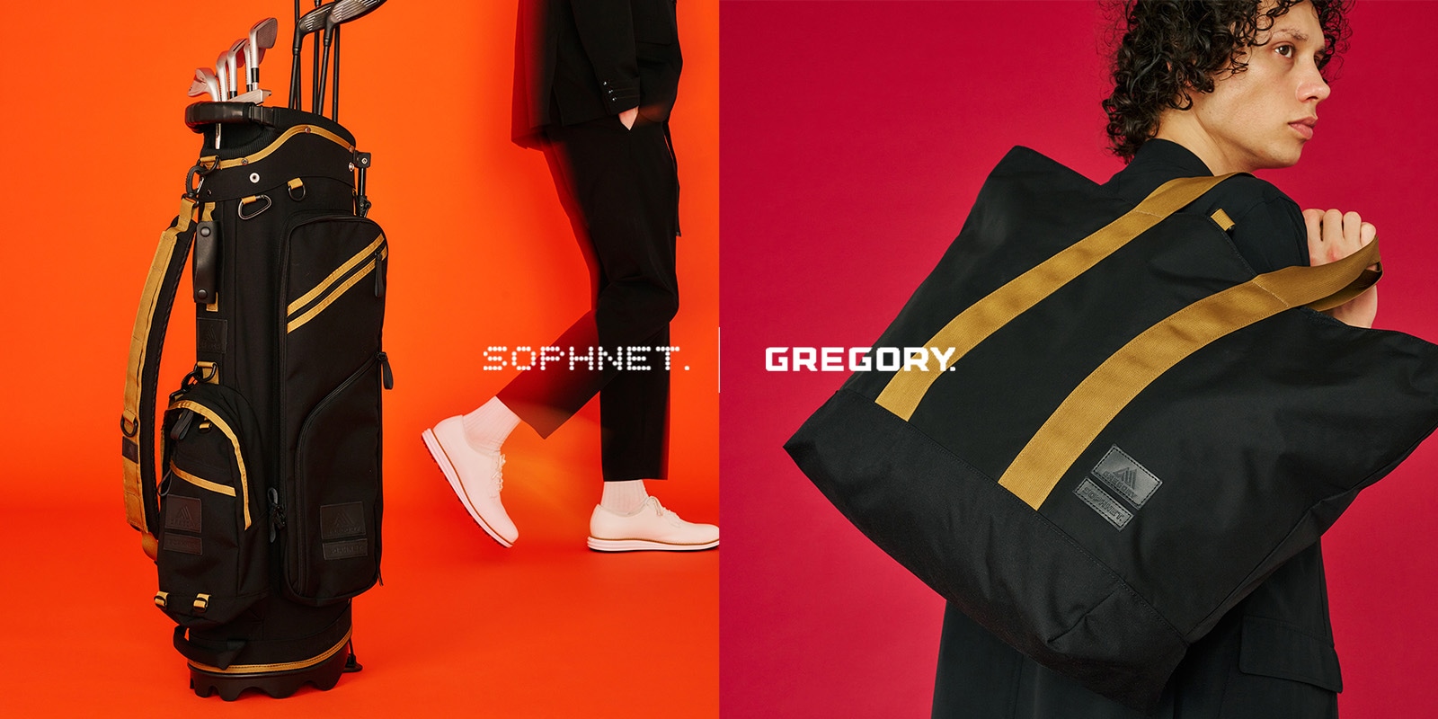 GREGORY GOLF TOTE BAG SOPHNET. ボールケース付